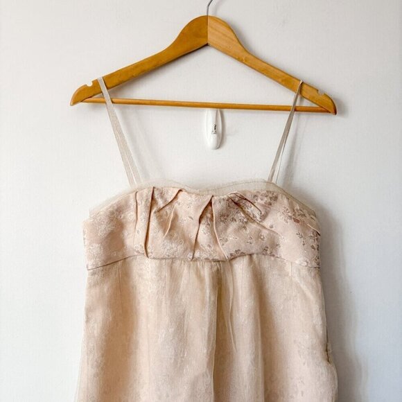 Zara Limited Edition Mixed Organza Dress NWT Pale Pink Size Medium - Picture 10 of 14